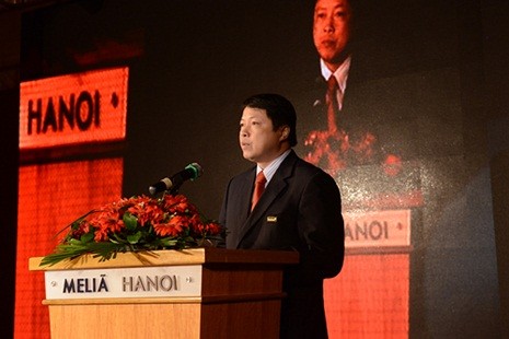 Phó Tổng Giám đốc VietinBank Nguyễn Văn Du phát biểu tại Hội nghị.